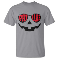 Halloween Phillies T Shirt Philadelphia Baseball Red October Jackolantern Pumpkin Face - Wonder Print Shop