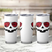Halloween Phillies Tumbler Cup Philadelphia Baseball Red October Jackolantern Pumpkin Face - Wonder Print Shop