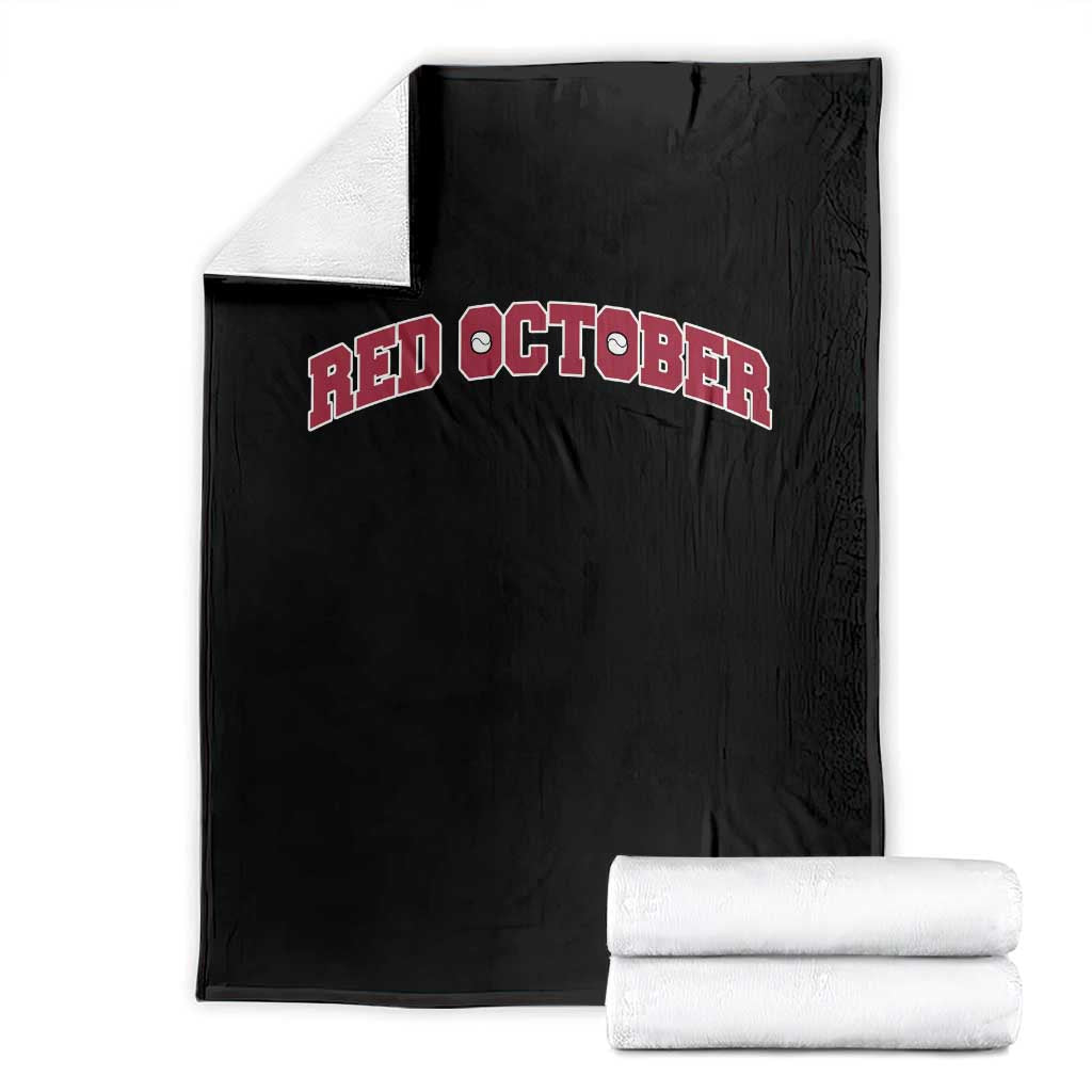 Red October Throw Blanket Vintage Sports Philadelphia Playoff Baseball Fan - Wonder Print Shop