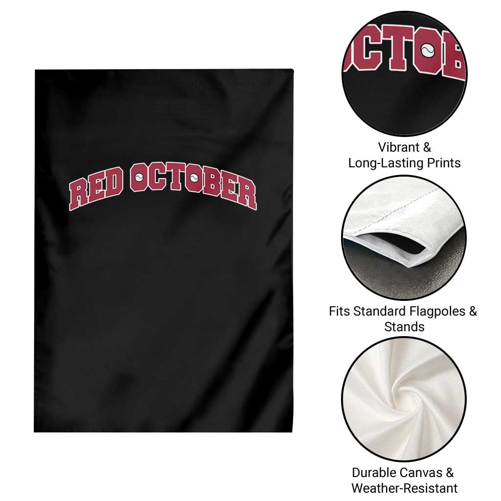 Red October Garden Flag Vintage Sports Philadelphia Playoff Baseball Fan - Wonder Print Shop