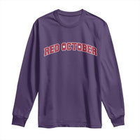 Red October Long Sleeve Shirt Vintage Sports Philadelphia Playoff Baseball Fan - Wonder Print Shop
