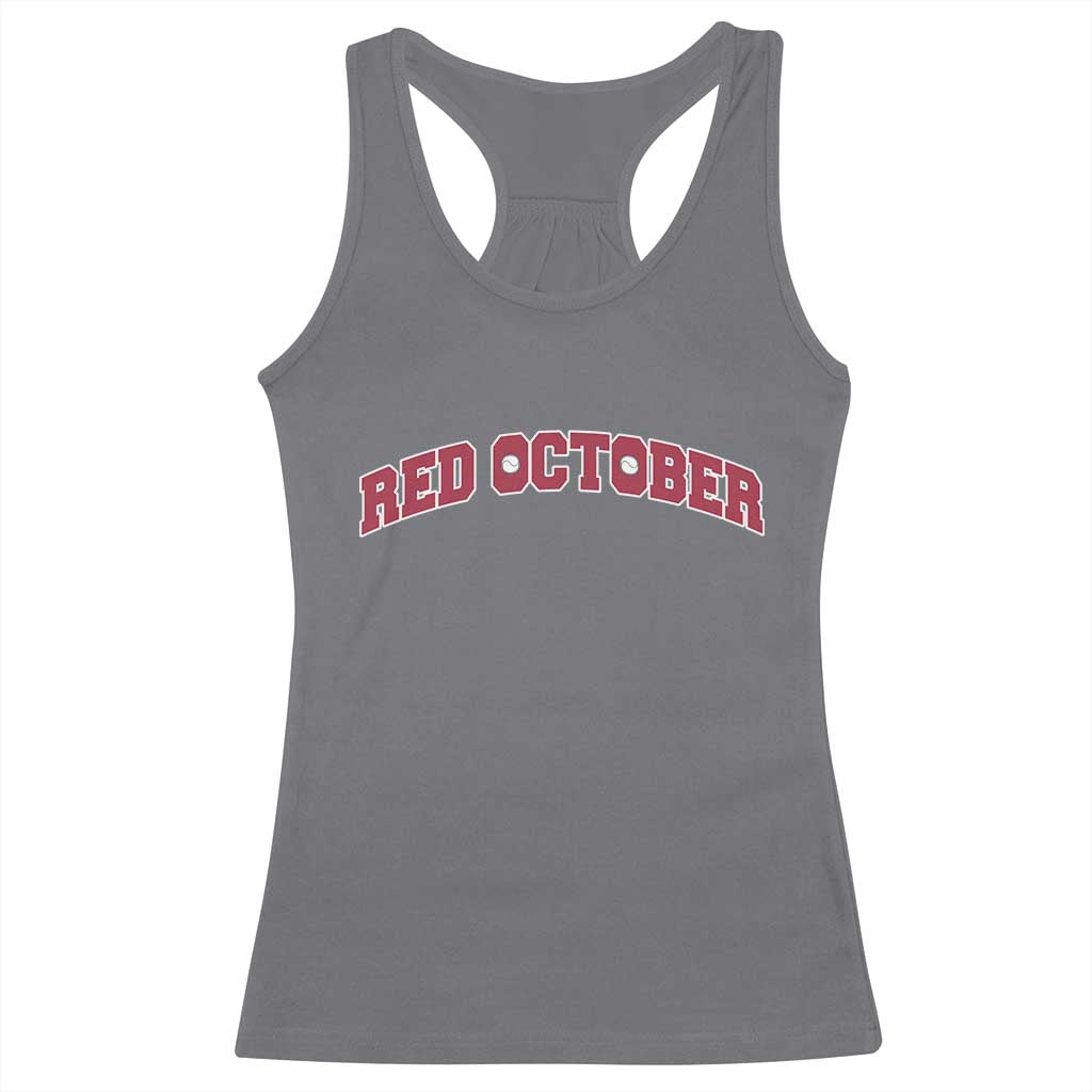 Red October Racerback Tank Top Vintage Sports Philadelphia Playoff Baseball Fan - Wonder Print Shop