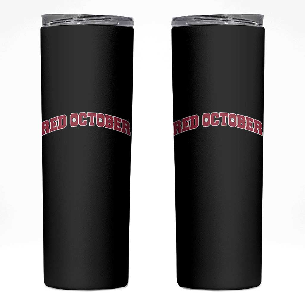 Red October Skinny Tumbler Vintage Sports Philadelphia Playoff Baseball Fan - Wonder Print Shop