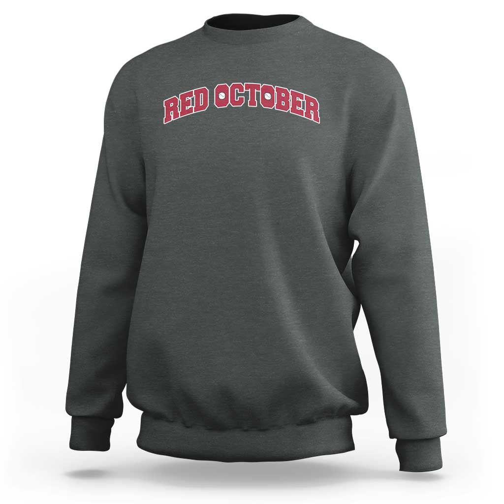 Red October Sweatshirt Vintage Sports Philadelphia Playoff Baseball Fan - Wonder Print Shop