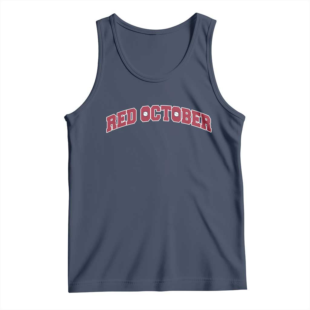 Red October Tank Top Vintage Sports Philadelphia Playoff Baseball Fan - Wonder Print Shop