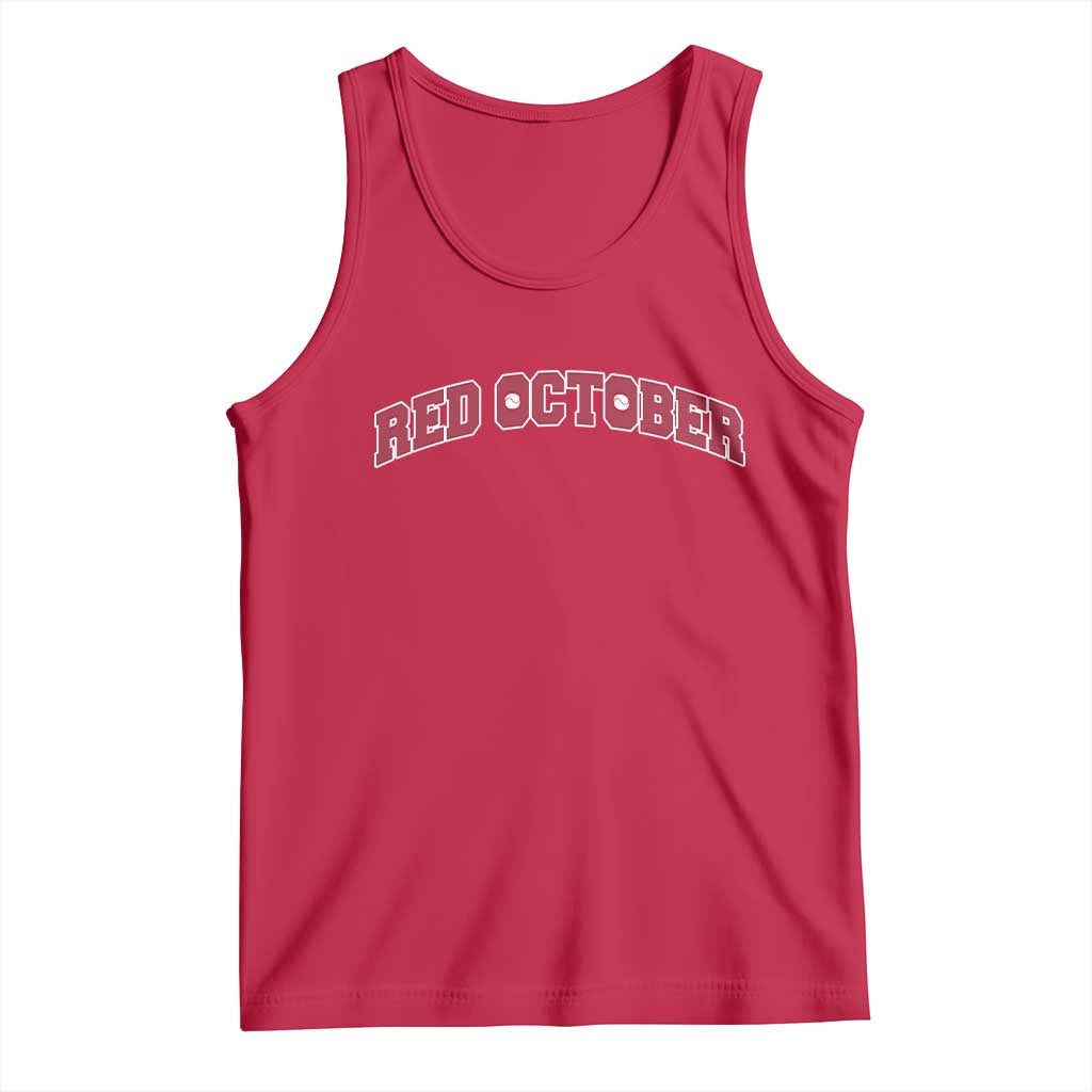 Red October Tank Top Vintage Sports Philadelphia Playoff Baseball Fan - Wonder Print Shop