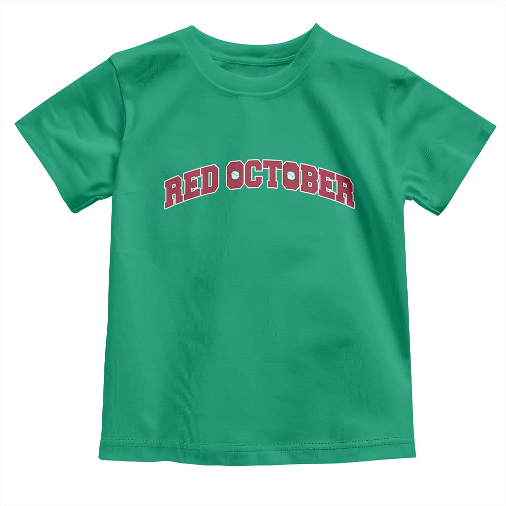 Red October Toddler T Shirt Vintage Sports Philadelphia Playoff Baseball Fan - Wonder Print Shop