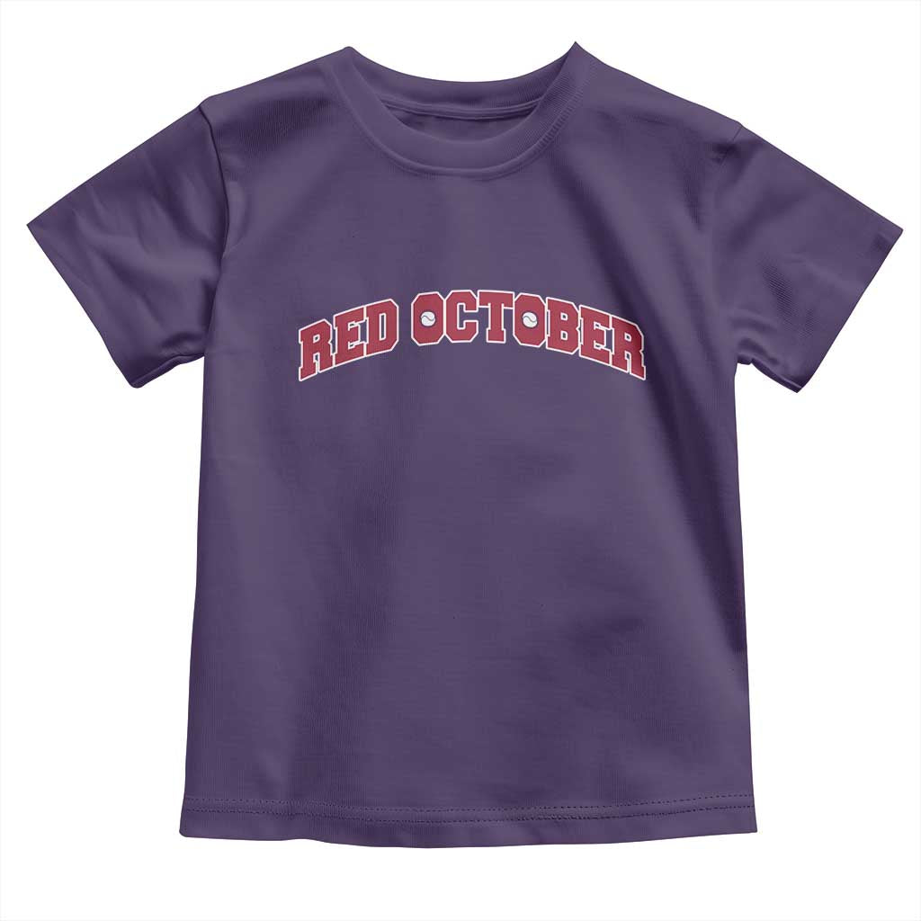 Red October Toddler T Shirt Vintage Sports Philadelphia Playoff Baseball Fan - Wonder Print Shop
