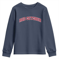 Red October Youth Sweatshirt Vintage Sports Philadelphia Playoff Baseball Fan - Wonder Print Shop
