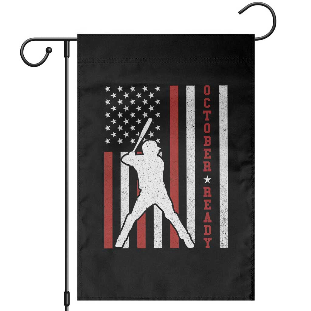 October Ready Garden Flag Cool Distressed Philadelphia Baseball Fan US Flag - Wonder Print Shop