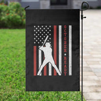 October Ready Garden Flag Cool Distressed Philadelphia Baseball Fan US Flag - Wonder Print Shop
