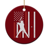 October Ready Ceramic Ornament Cool Distressed Philadelphia Baseball Fan US Flag - Wonder Print Shop