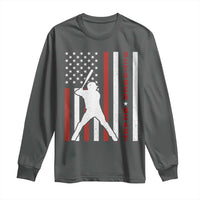 October Ready Long Sleeve Shirt Cool Distressed Philadelphia Baseball Fan US Flag - Wonder Print Shop