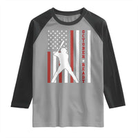 October Ready Raglan Shirt Cool Distressed Philadelphia Baseball Fan US Flag - Wonder Print Shop