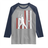 October Ready Raglan Shirt Cool Distressed Philadelphia Baseball Fan US Flag - Wonder Print Shop