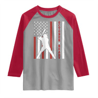 October Ready Raglan Shirt Cool Distressed Philadelphia Baseball Fan US Flag - Wonder Print Shop