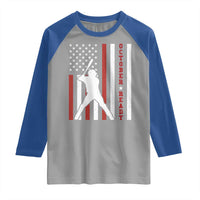 October Ready Raglan Shirt Cool Distressed Philadelphia Baseball Fan US Flag - Wonder Print Shop