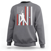 October Ready Sweatshirt Cool Distressed Philadelphia Baseball Fan US Flag - Wonder Print Shop