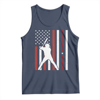 October Ready Tank Top Cool Distressed Philadelphia Baseball Fan US Flag - Wonder Print Shop