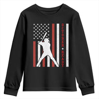 October Ready Youth Sweatshirt Cool Distressed Philadelphia Baseball Fan US Flag - Wonder Print Shop