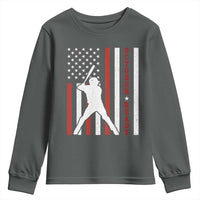 October Ready Youth Sweatshirt Cool Distressed Philadelphia Baseball Fan US Flag - Wonder Print Shop