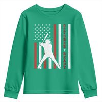 October Ready Youth Sweatshirt Cool Distressed Philadelphia Baseball Fan US Flag - Wonder Print Shop