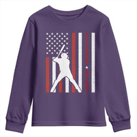 October Ready Youth Sweatshirt Cool Distressed Philadelphia Baseball Fan US Flag - Wonder Print Shop