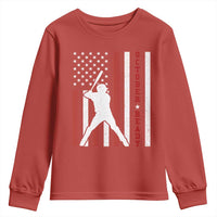 October Ready Youth Sweatshirt Cool Distressed Philadelphia Baseball Fan US Flag - Wonder Print Shop
