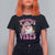 Retro Christmas Santa T Shirt For Women Pink Xmas Vibes Groovy Santa Claus Womens Kids Girls Gifts - Wonder Print Shop