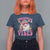 Retro Christmas Santa T Shirt For Women Pink Xmas Vibes Groovy Santa Claus Womens Kids Girls Gifts - Wonder Print Shop