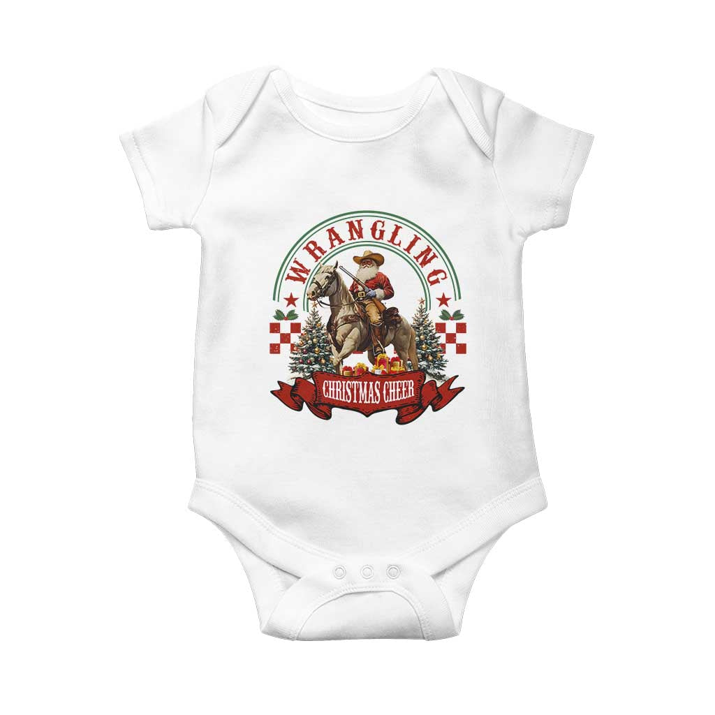 Western Christmas Baby Onesie Howdy Country Christmas Horse Xmas Cheer