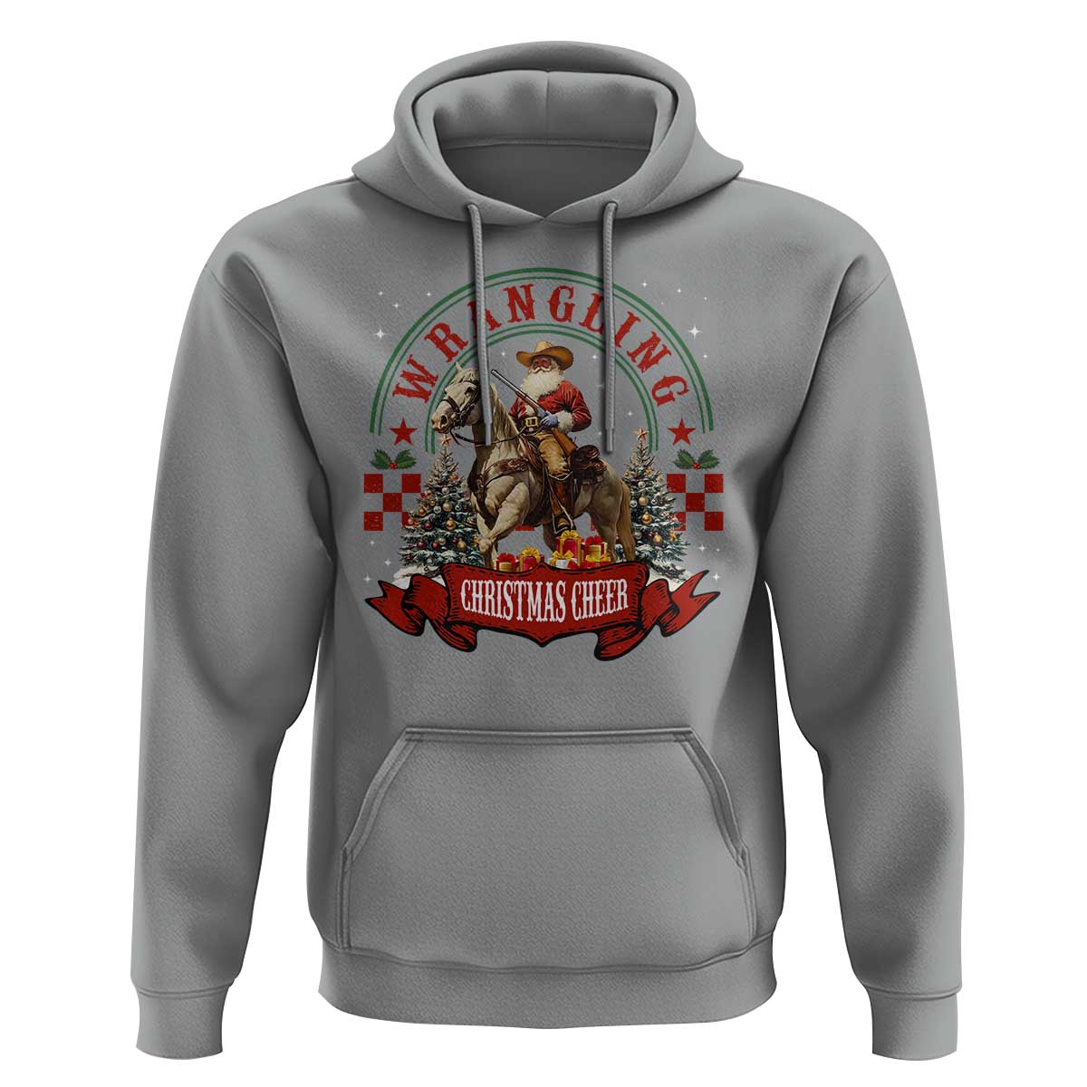 Western Christmas Hoodie Howdy Country Christmas Horse Xmas Cheer