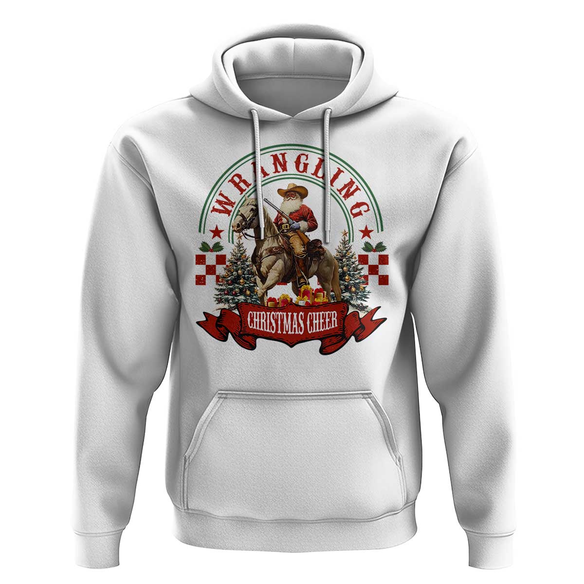 Western Christmas Hoodie Howdy Country Christmas Horse Xmas Cheer