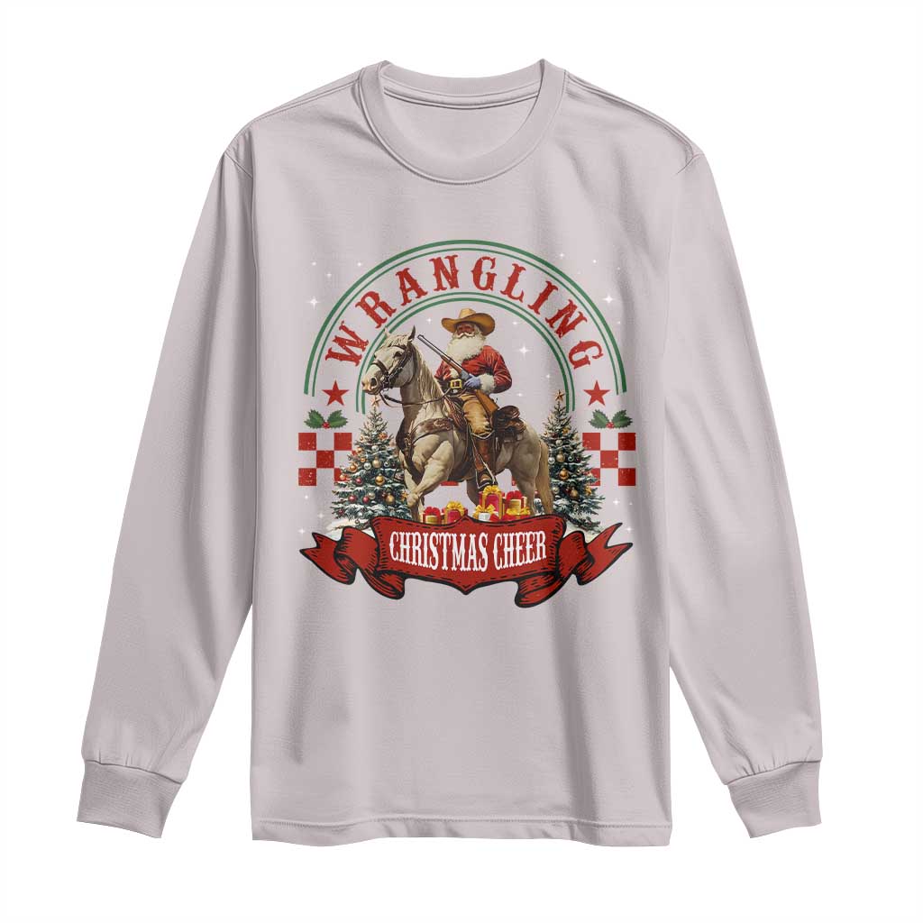 Western Christmas Long Sleeve Shirt Howdy Country Christmas Horse Xmas Cheer
