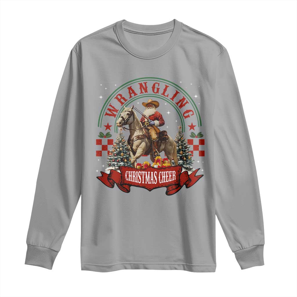 Western Christmas Long Sleeve Shirt Howdy Country Christmas Horse Xmas Cheer