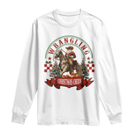 Western Christmas Long Sleeve Shirt Howdy Country Christmas Horse Xmas Cheer