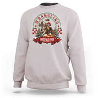 Western Christmas Sweatshirt Howdy Country Christmas Horse Xmas Cheer - Wonder Print Shop