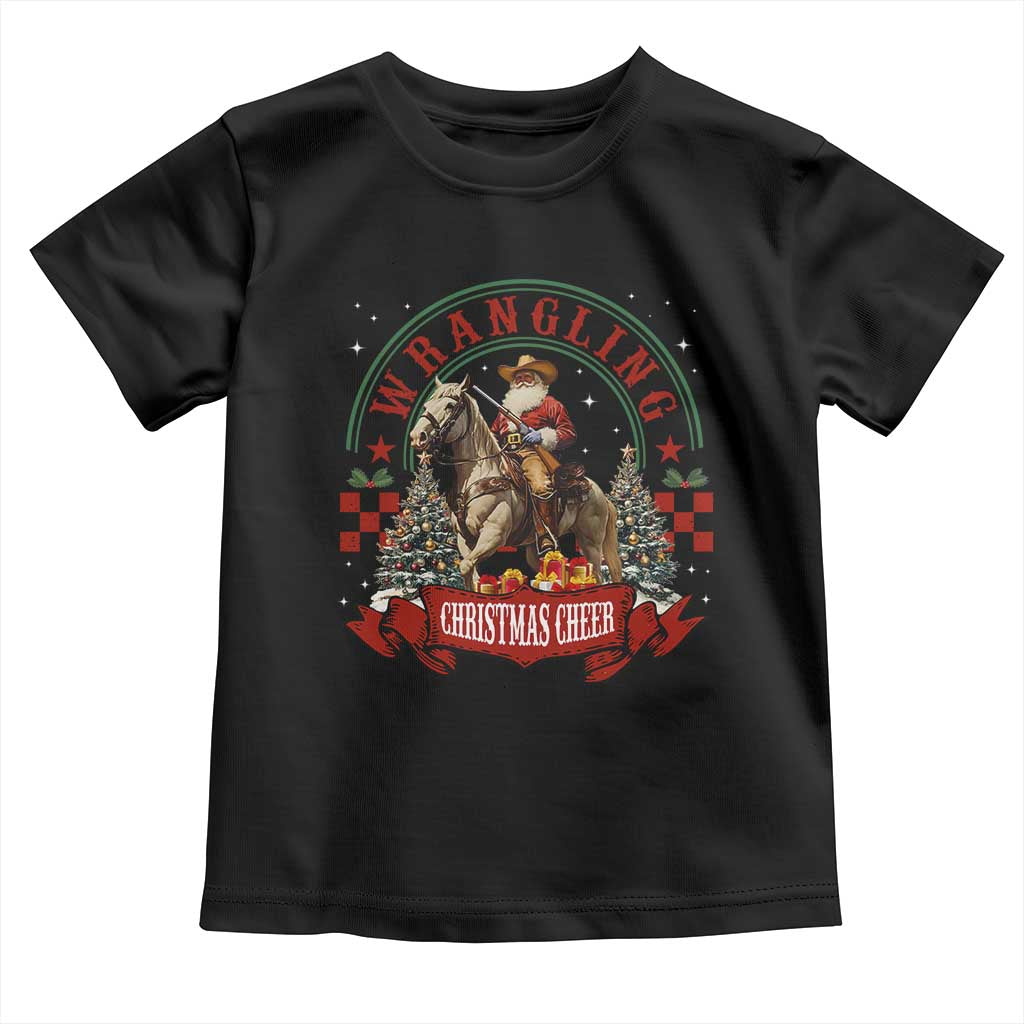 Western Christmas Toddler T Shirt Howdy Country Christmas Horse Xmas Cheer