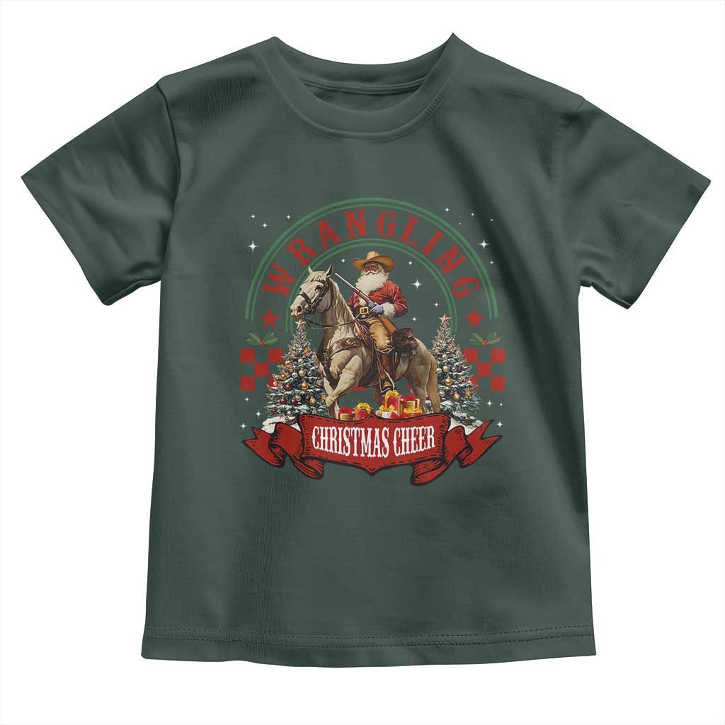 Western Christmas Toddler T Shirt Howdy Country Christmas Horse Xmas Cheer