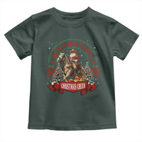 Western Christmas Toddler T Shirt Howdy Country Christmas Horse Xmas Cheer