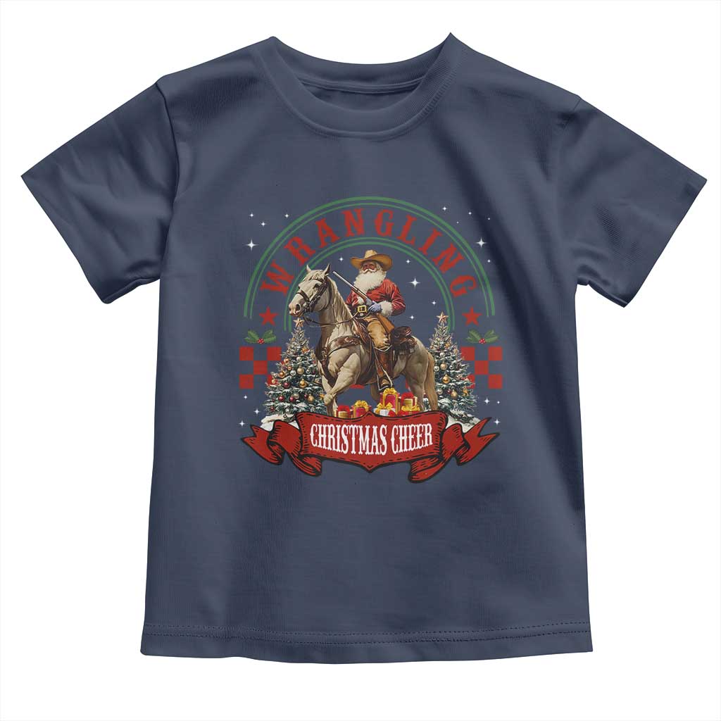 Western Christmas Toddler T Shirt Howdy Country Christmas Horse Xmas Cheer