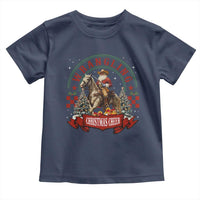 Western Christmas Toddler T Shirt Howdy Country Christmas Horse Xmas Cheer