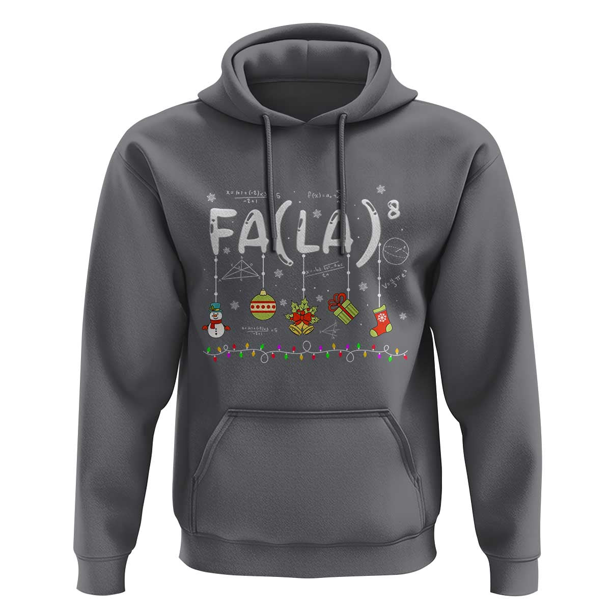 Funny Christmas Hoodie FA (LA)8 Funny Xmas Santa Fa La Math Teacher Student