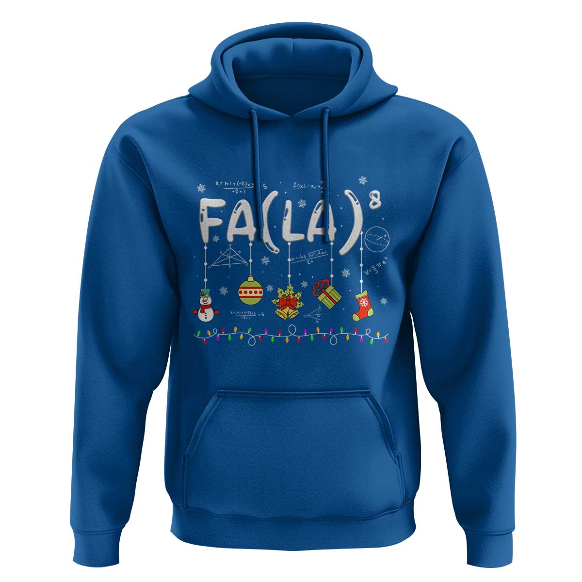 Funny Christmas Hoodie FA (LA)8 Funny Xmas Santa Fa La Math Teacher Student