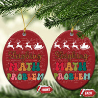 Math Teacher Christmas Ornament Sleighing Math Problem Xmas Gift - Wonder Print Shop