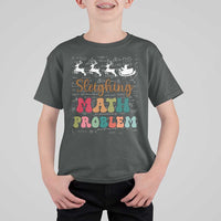 Math Teacher Christmas T Shirt For Kid Sleighing Math Problem Xmas Gift - Wonder Print Shop