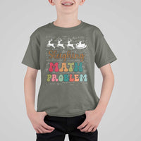 Math Teacher Christmas T Shirt For Kid Sleighing Math Problem Xmas Gift - Wonder Print Shop
