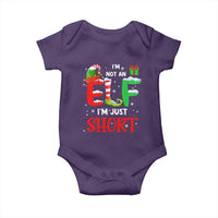 Funny Christmas Baby Onesie I'm Not An Elf Just Short Xmas