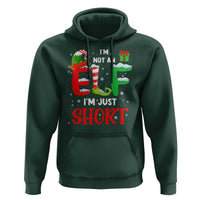 Funny Christmas Hoodie I'm Not An Elf Just Short Xmas