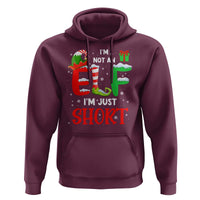 Funny Christmas Hoodie I'm Not An Elf Just Short Xmas